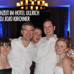 Das Brautpaar mit DJ JoJo: Mehr Party ging nicht im Hotel Ullrich!